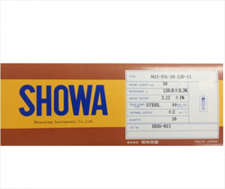 Cảm biến đo ứng suất, biến dạng Showa N11-FA-10-120-11, 10mm